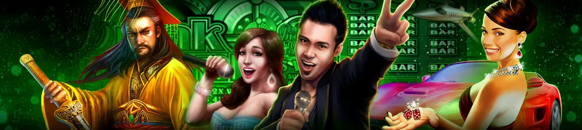 Gaming Club casino characters artwork